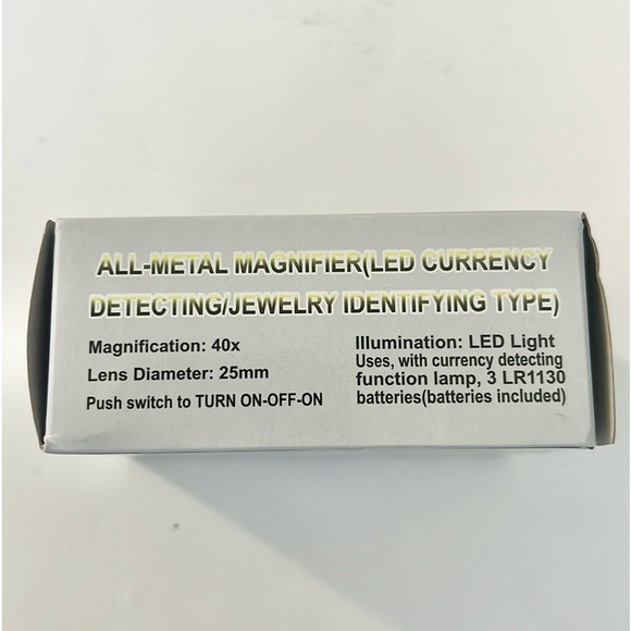 All - metal magnifier - led currency detecting/ jewelry identifying type - Picture 8 of 8